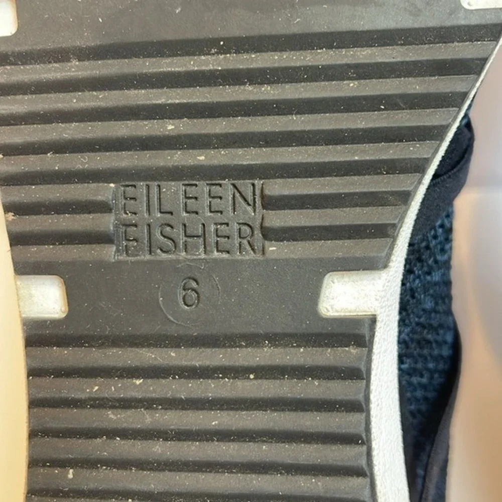 Eileen Fisher Xanady Blue‎ Black Knit Sneakers 6